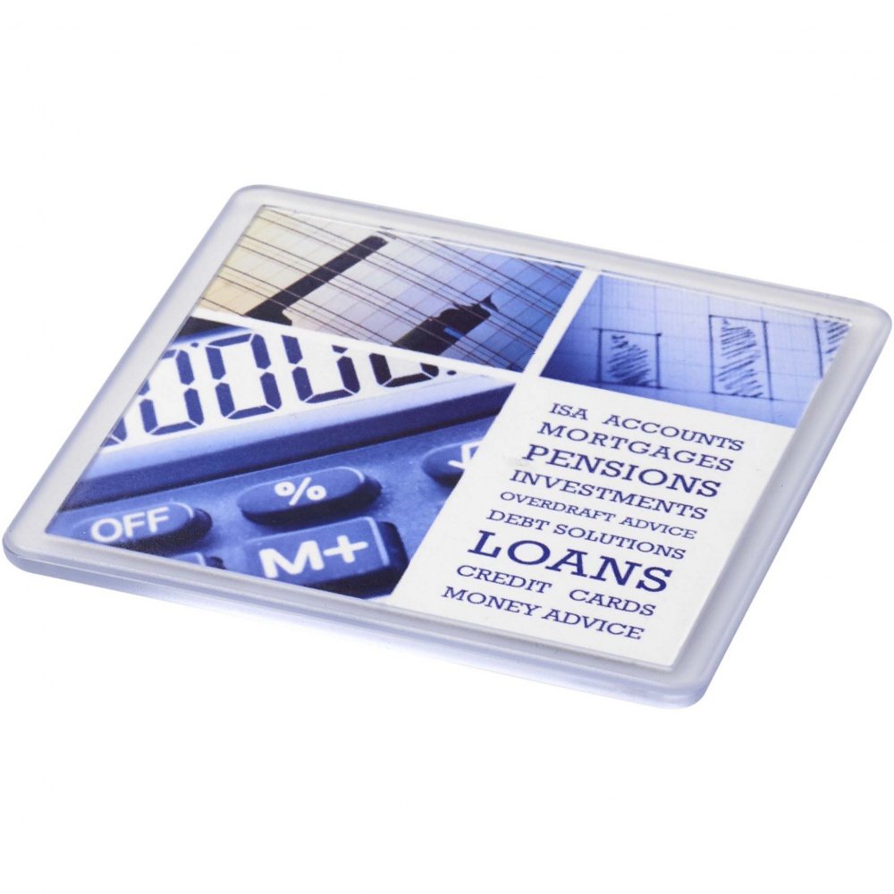 Logotrade promotional giveaway picture of: Ellison square plastic coaster with paper insert