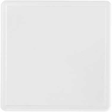 Logo trade promotional gifts picture of: Ellison square plastic coaster with paper insert