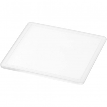 Logo trade promotional gifts picture of: Ellison square plastic coaster with paper insert