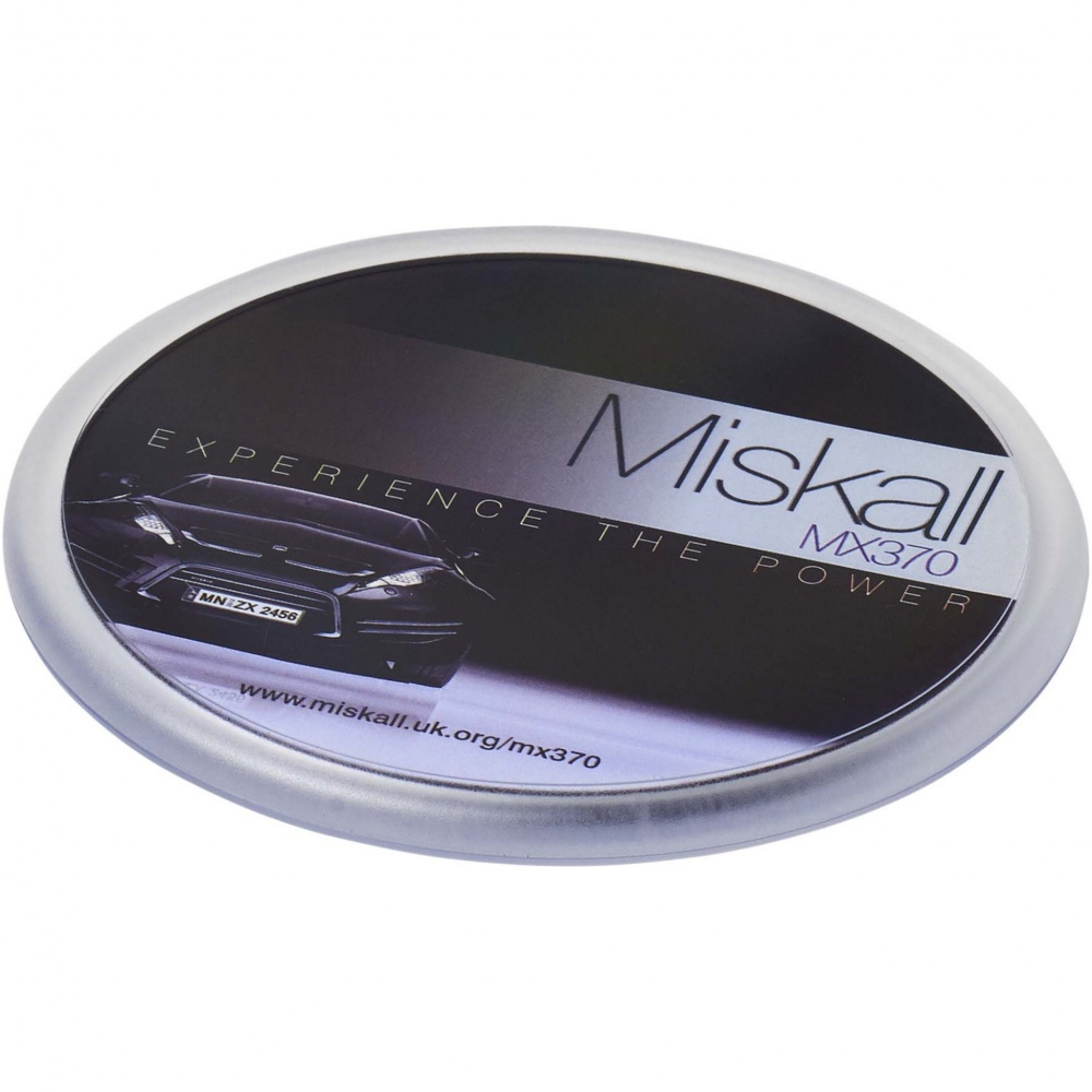 Logo trade promotional item photo of: Ellison round plastic coaster with paper insert