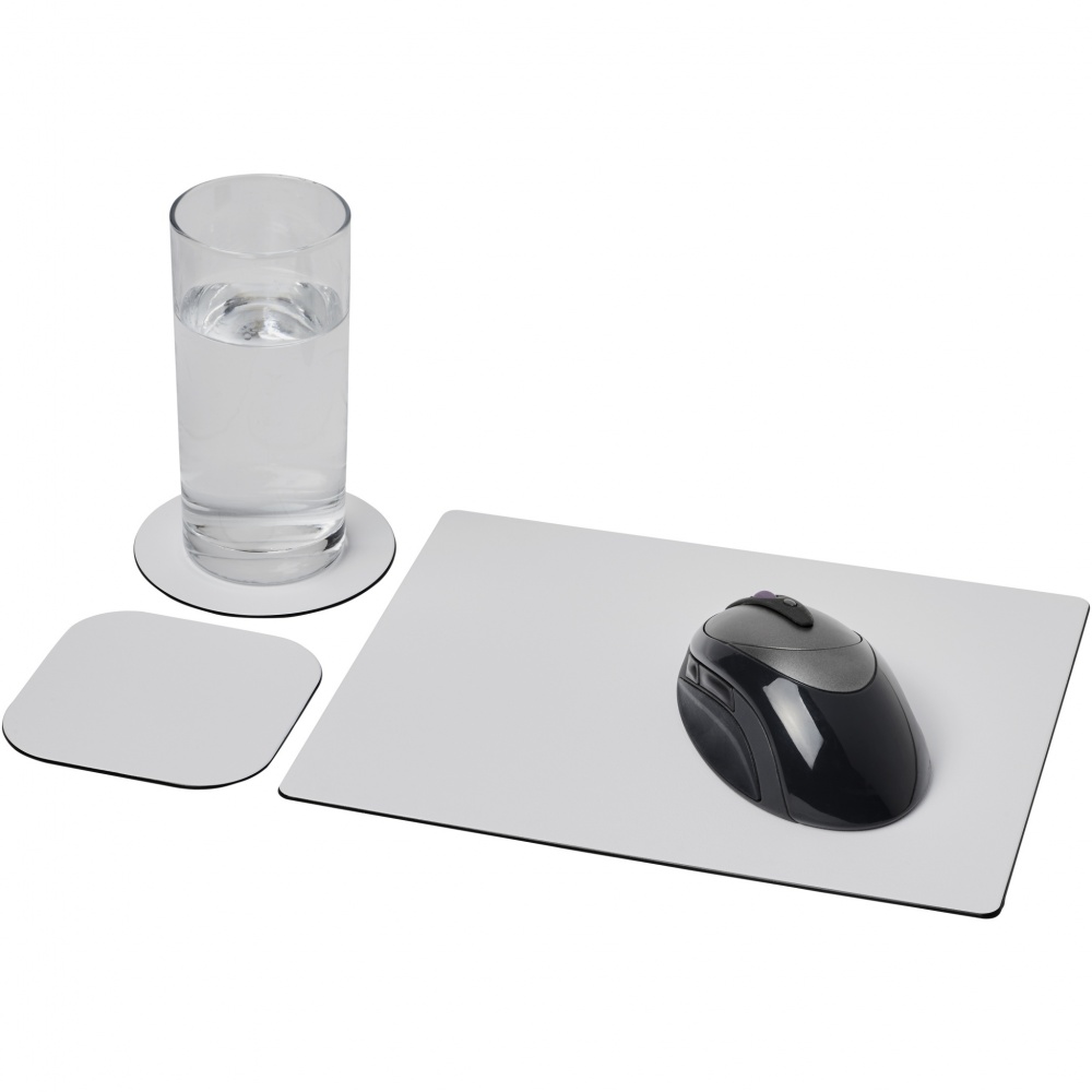 Logotrade promotional merchandise photo of: Brite-Mat® mouse mat and coaster set combo 1