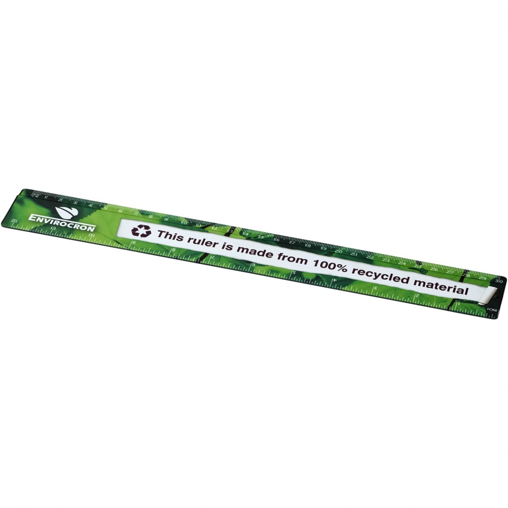 Logotrade business gifts photo of: Terran 30 cm ruler from 100% recycled plastic