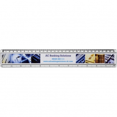 Logotrade promotional item picture of: Ellison 30 cm plastic insert ruler