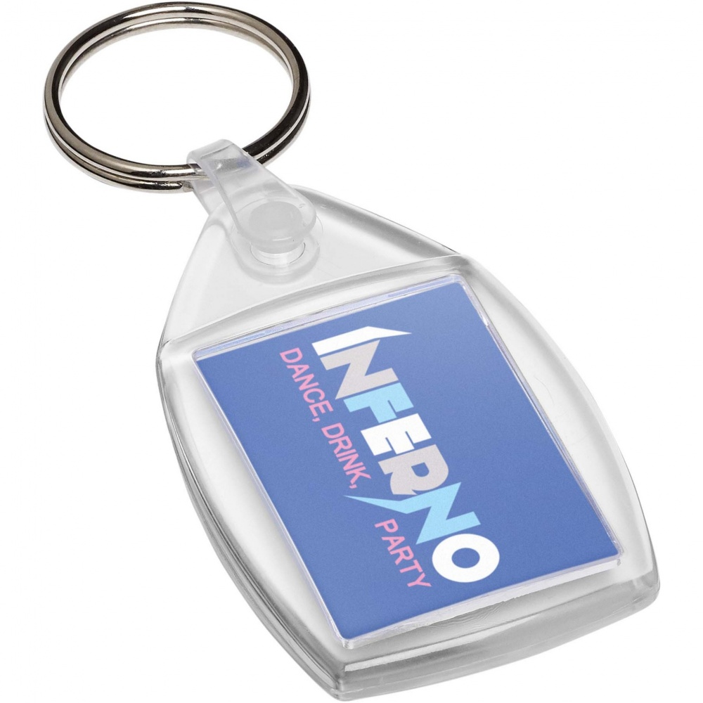Logotrade advertising product image of: Lita P6 keychain with plastic clip