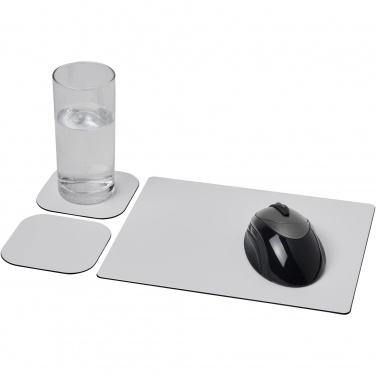 Logo trade corporate gifts image of: Brite-Mat® mouse mat and coaster set combo 3