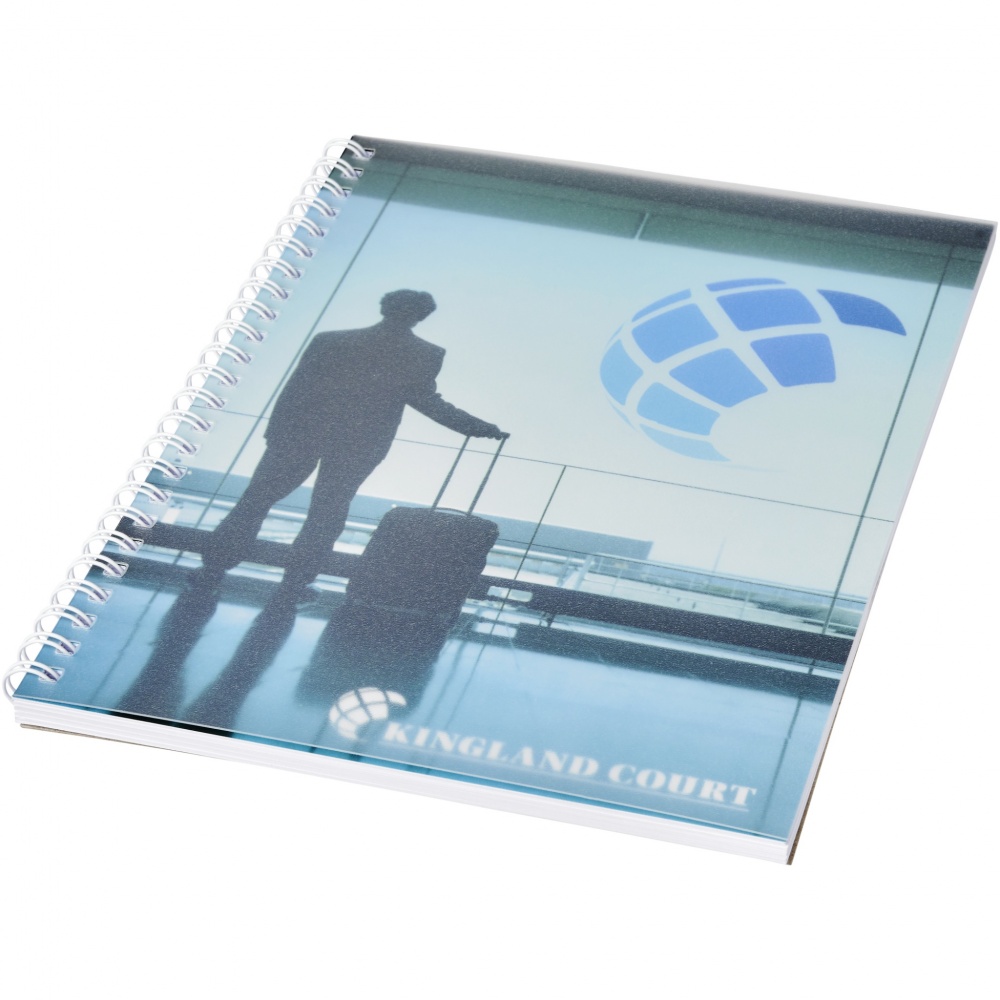 Logo trade corporate gifts picture of: Desk-Mate® wire-o A5 notebook PP cover