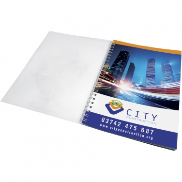 Logotrade promotional product picture of: Desk-Mate® wire-o A5 notebook PP cover