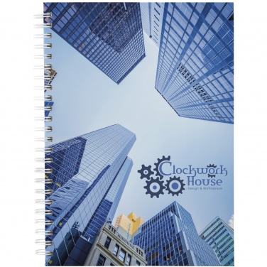 Logo trade promotional products image of: Wire-o A5 notebook hard cover