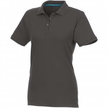 Logo trade promotional merchandise image of: Beryl short sleeve women's organic recycled polo