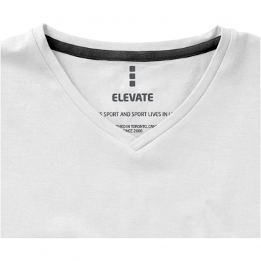 Logo trade promotional merchandise image of: Kawartha short sleeve men's organic V-neck t-shirt