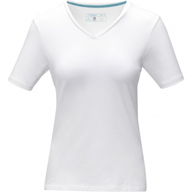 Logotrade promotional merchandise picture of: Kawartha short sleeve women's organic V-neck t-shirt