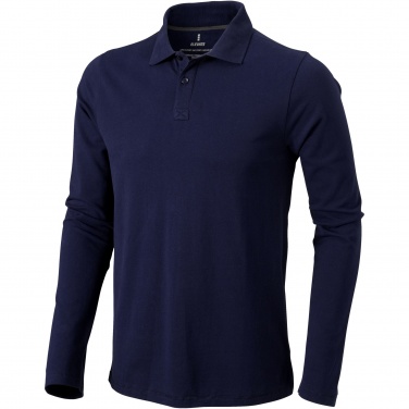 Logo trade advertising products image of: Oakville long sleeve men's polo