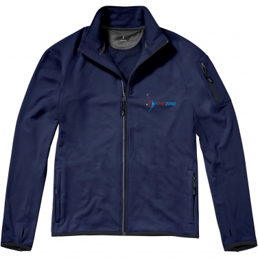 Logo trade promotional giveaway photo of: Mani men's performance full zip fleece jacket