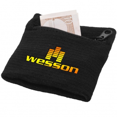 Logo trade promotional products image of: Brisky performance wristband with zippered pocket