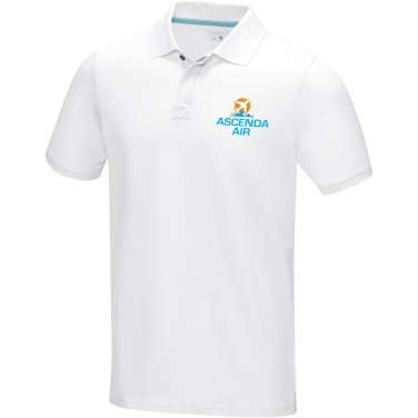 Logo trade promotional gifts picture of: Graphite short sleeve men’s organic polo