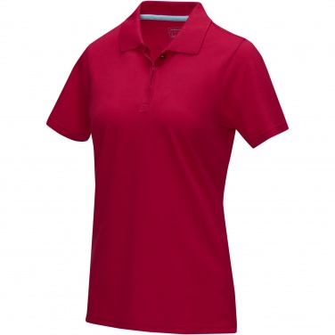 Logo trade advertising products image of: Graphite short sleeve women’s organic polo