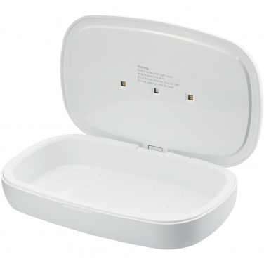 Logo trade advertising product photo of: Capsule UV smartphone sanitizer with 5W wireless charging pad