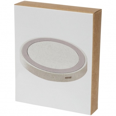 Logotrade corporate gift picture of: Naka 5W wheat straw wireless charging pad