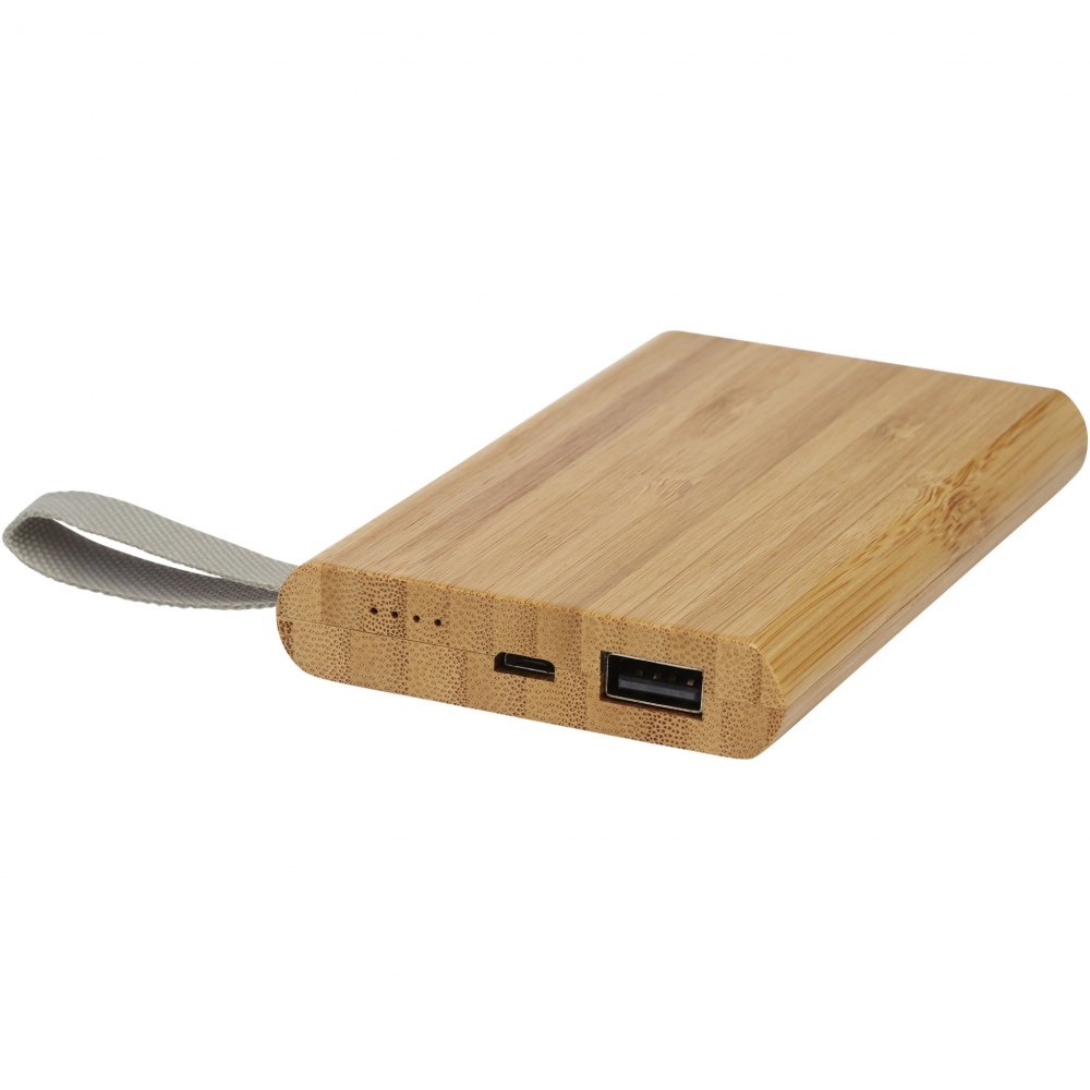 Logotrade promotional gift image of: Tulda 5000 mAh bamboo power bank