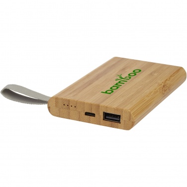 Logotrade promotional product image of: Tulda 5000 mAh bamboo power bank