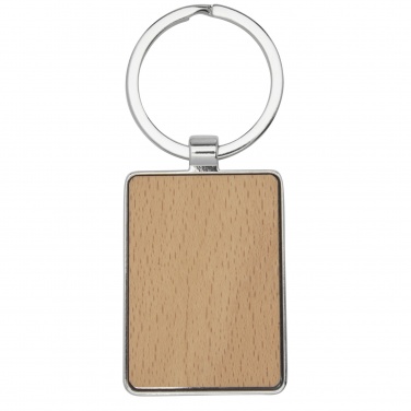 Logotrade promotional product image of: Mauro beech wood rectangular keychain