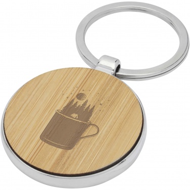 Logotrade corporate gift image of: Nino bamboo round keychain