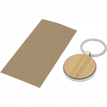 Logotrade corporate gift image of: Nino bamboo round keychain