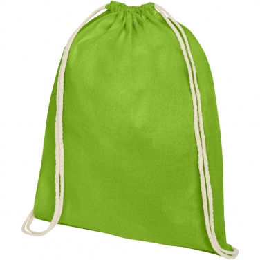 Logotrade promotional item image of: Oregon 140 g/m² cotton drawstring bag 5L
