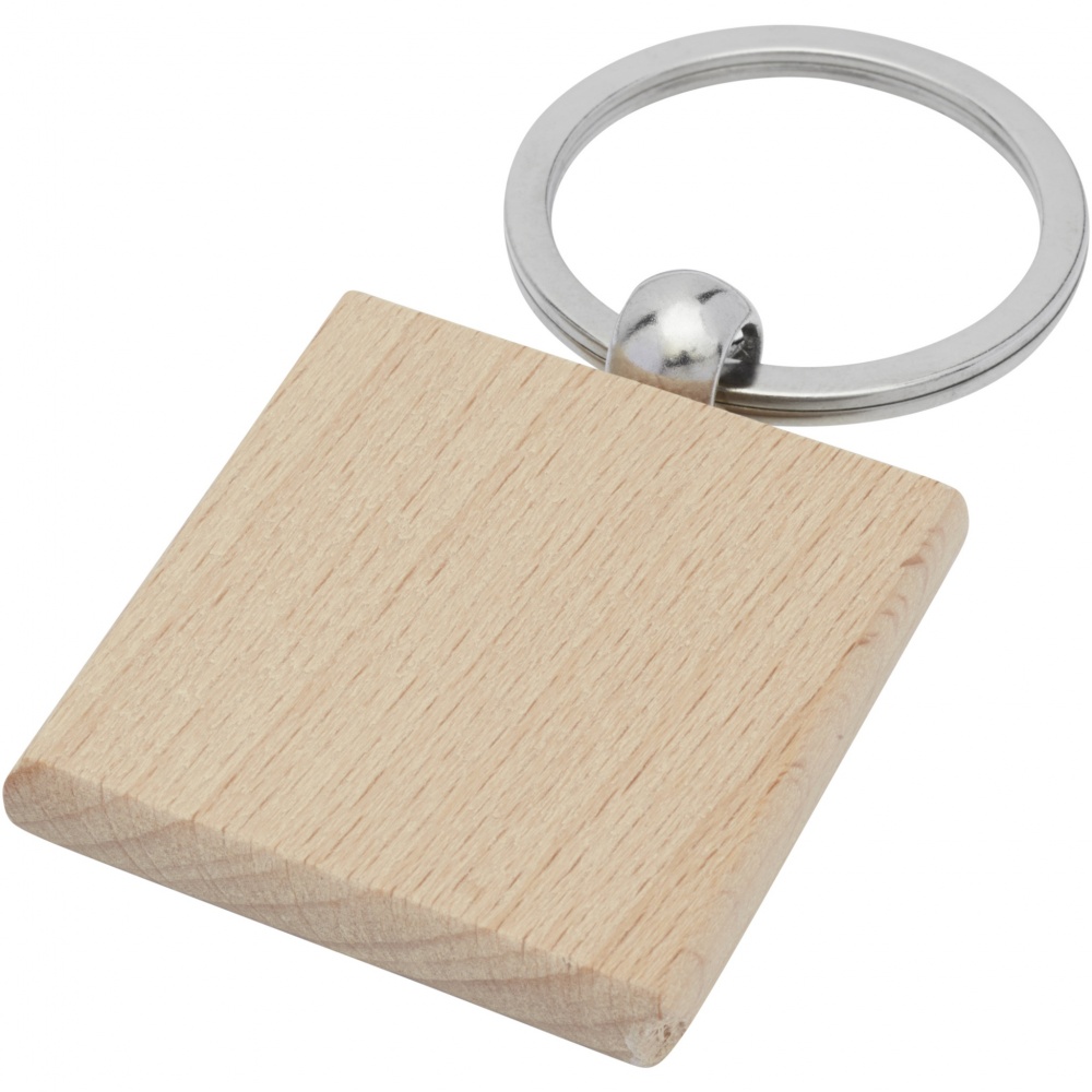 Logotrade promotional item image of: Gioia beech wood squared keychain
