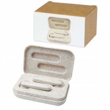 Logotrade promotional merchandise image of: Nantai wheat straw True Wireless earbuds