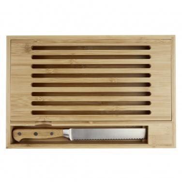 Logo trade advertising product photo of: Pao bamboo cutting board with knife