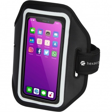 Logo trade promotional merchandise picture of: Haile reflective smartphone bracelet with transparent cover