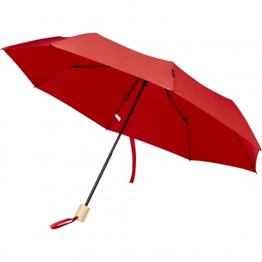 Logo trade promotional item photo of: Birgit 21'' foldable windproof recycled PET umbrella