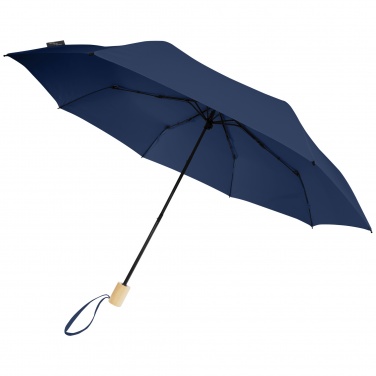Logo trade advertising products image of: Birgit 21'' foldable windproof recycled PET umbrella