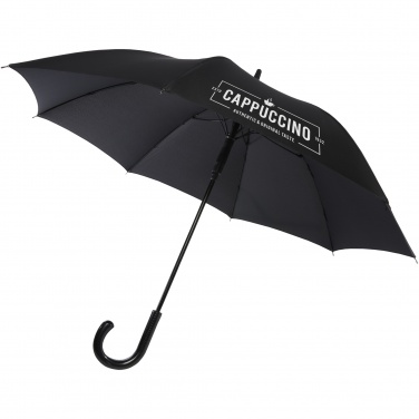 Logotrade advertising product image of: Fontana 23" auto open umbrella with carbon look and crooked handle