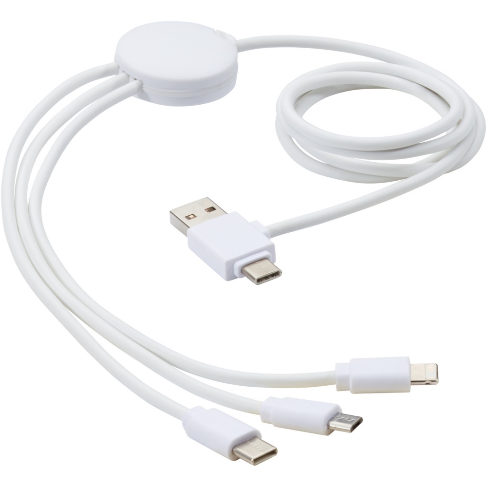 Logo trade promotional products picture of: Pure 5-in-1 charging cable with antibacterial additive