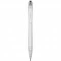 Honua recycled PET ballpoint pen , Solid black / Transparent clear