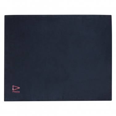Logo trade corporate gifts image of: Lily GRS certified RPET coral fleece blanket