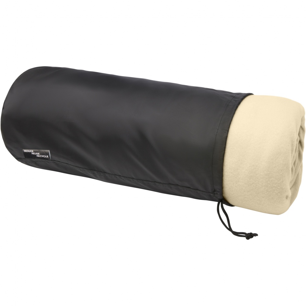 Logotrade advertising product image of: Marigold GRS certified RPET polar fleece and sherpa blanket
