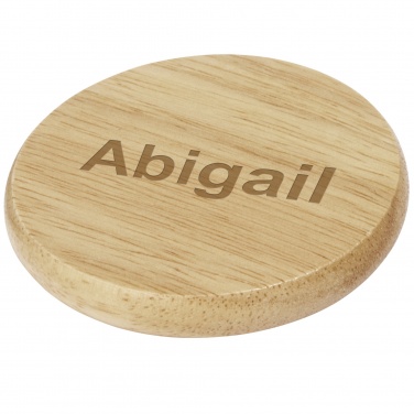 Logo trade promotional gifts picture of: Scoll wooden coaster with bottle opener