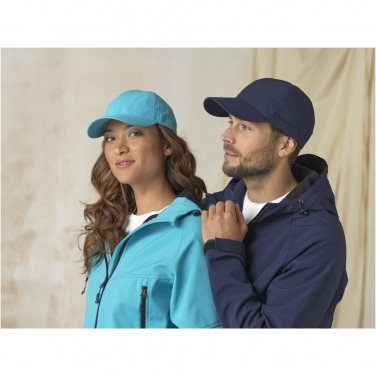 Logo trade promotional giveaway photo of: Mica 6 panel GRS recycled cool fit cap