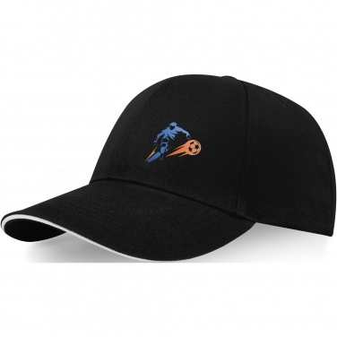 Logo trade promotional items picture of: Topaz 6 panel GRS recycled sandwich cap