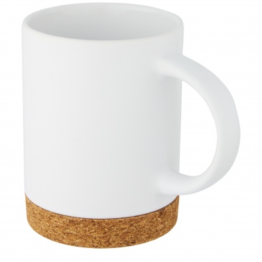 Logo trade promotional merchandise photo of: Neiva 425 ml ceramic mug with cork base