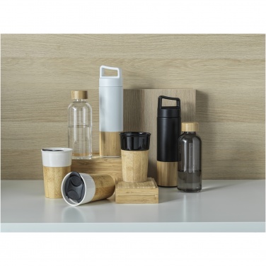 Logotrade promotional gift picture of: Pereira 320 ml porcelain mug with bamboo outer wall