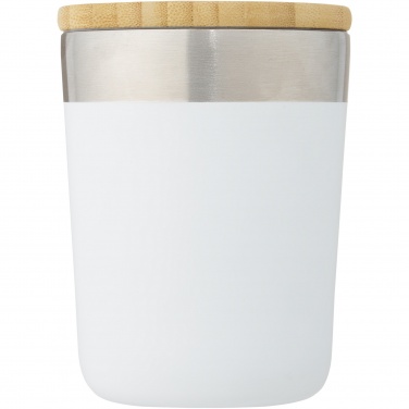 Logotrade promotional products photo of: Lagan 300 ml stainless steel tumbler with bamboo lid
