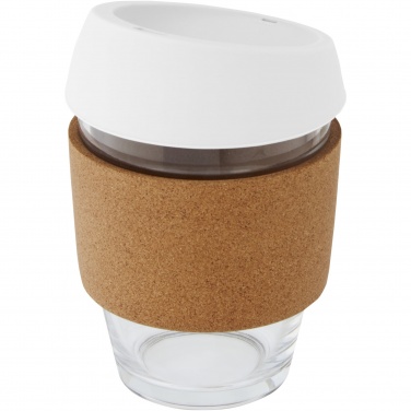 Logotrade promotional merchandise photo of: Lidan 360 ml borosilicate glass tumbler with silicone lid