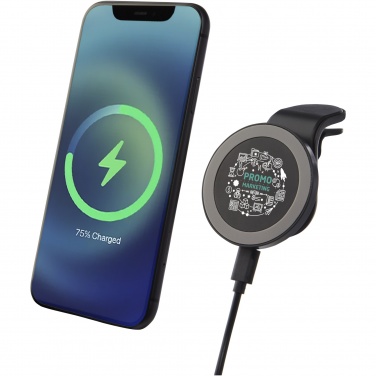 Logo trade business gifts image of: Magclick 10W wireless magnetic car charger
