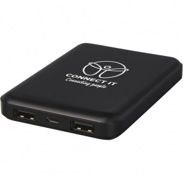 Logo trade promotional product photo of: Gleam 5000 mAh ultra slim light-up power bank