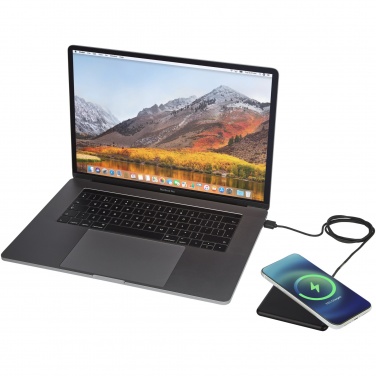 Logo trade promotional items picture of: Loop 10W recycled plastic wireless charging pad