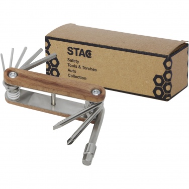 Logo trade promotional giveaway photo of: Fixie 8-function wooden bicycle multi-tool